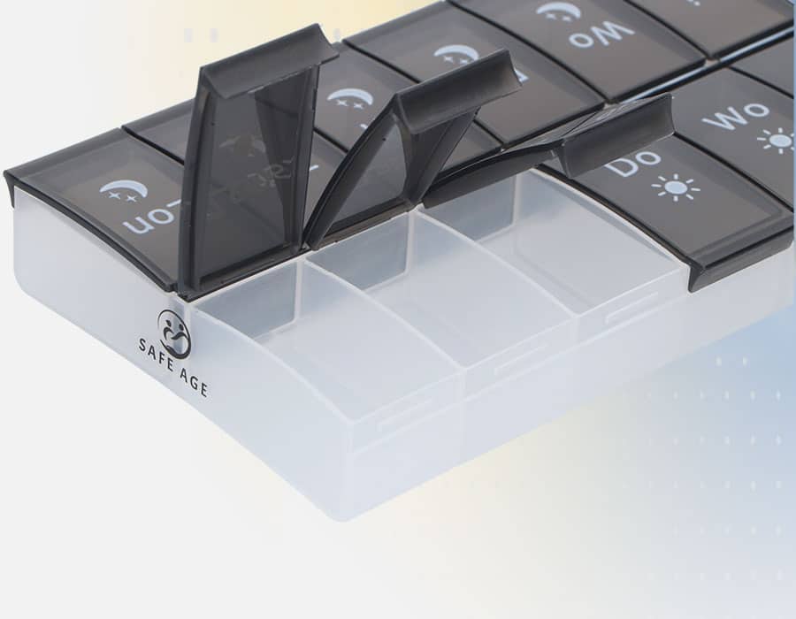 Sehen Sie auf einen Blick, wie viele Tabletten noch darin sind