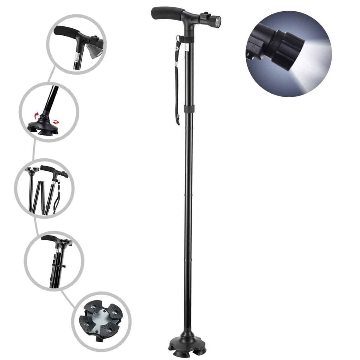 Wandelstok met LED verlichting