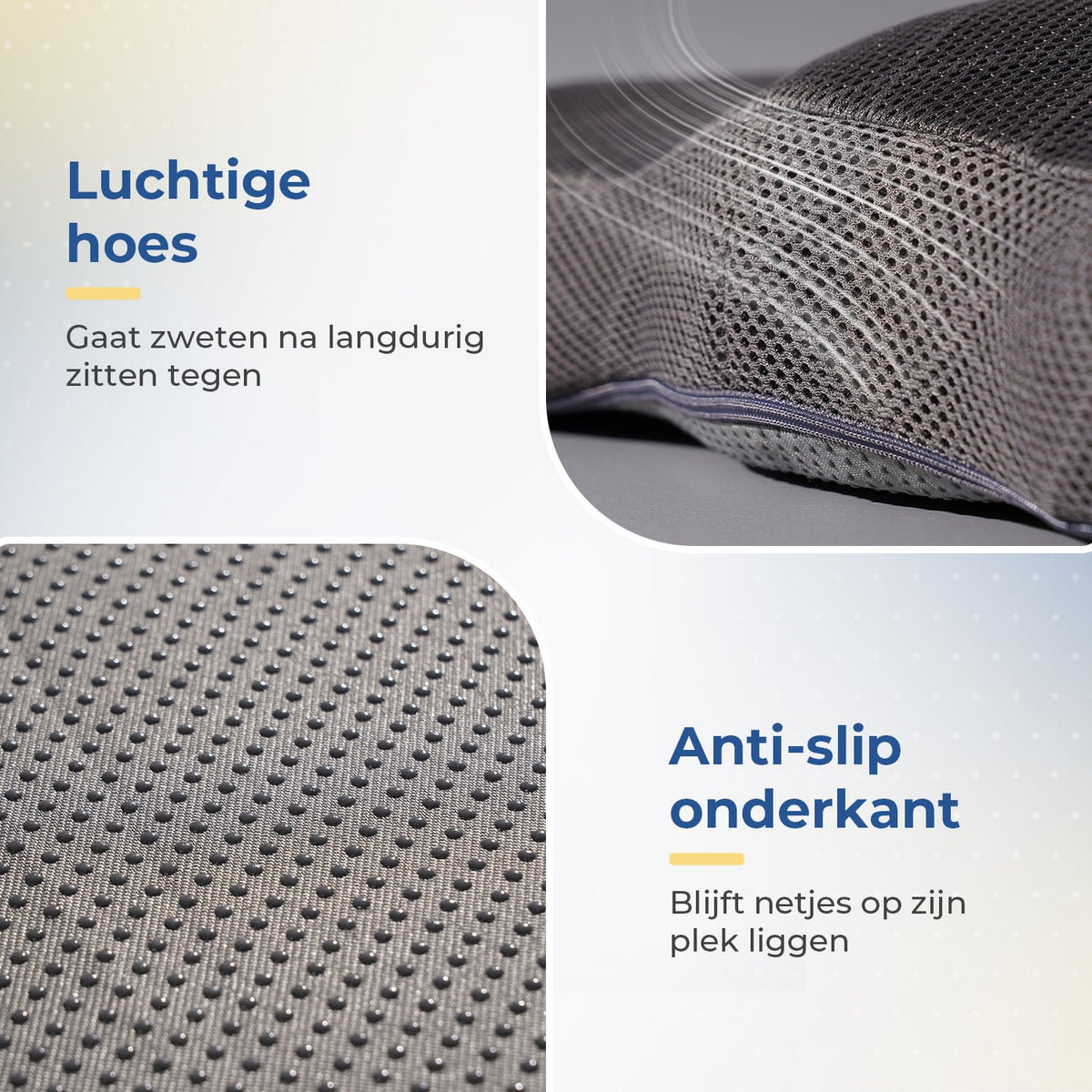 Orthopedisch zitkussen - stuitkussen / wigkussen