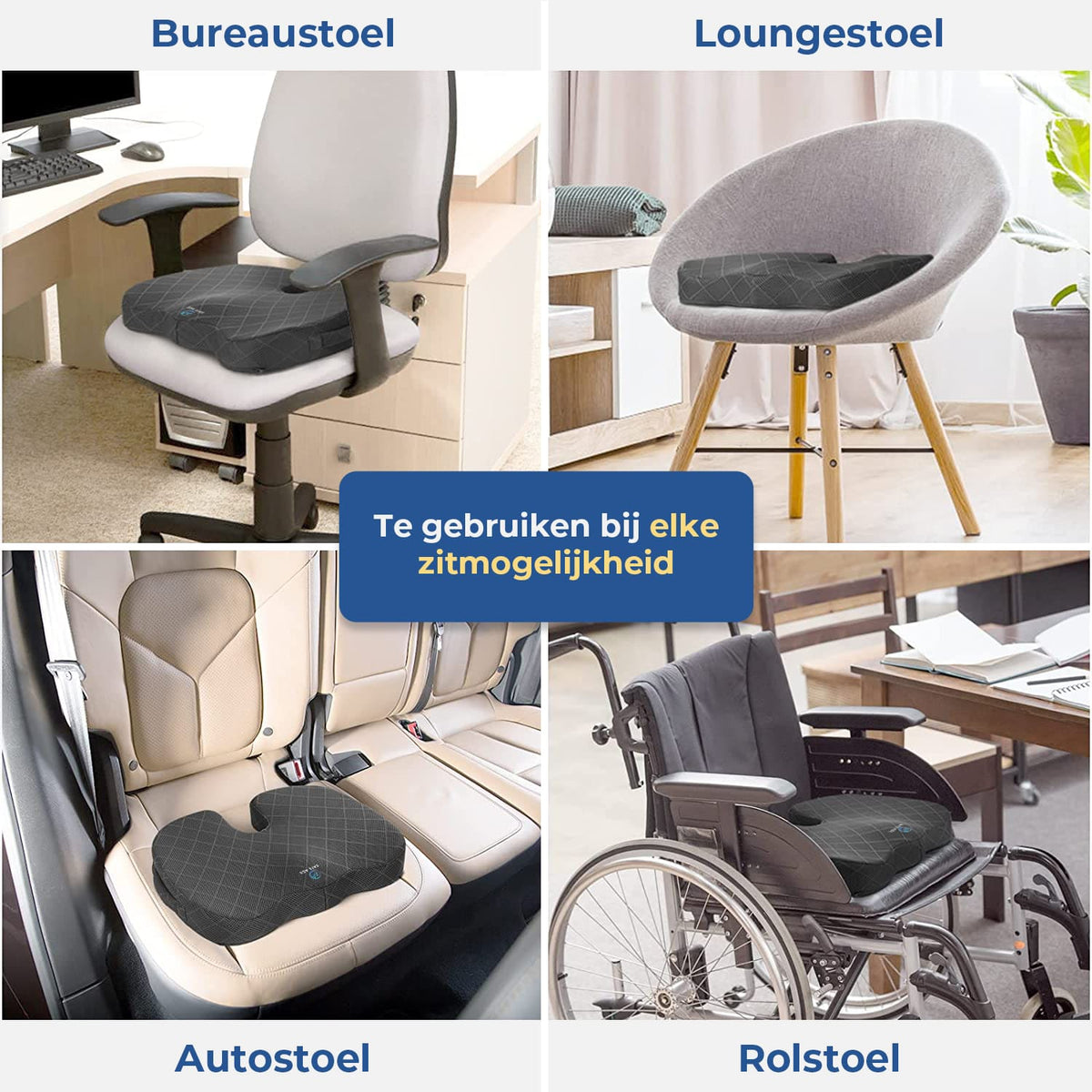 Orthopedisch zitkussen - stuitkussen / wigkussen