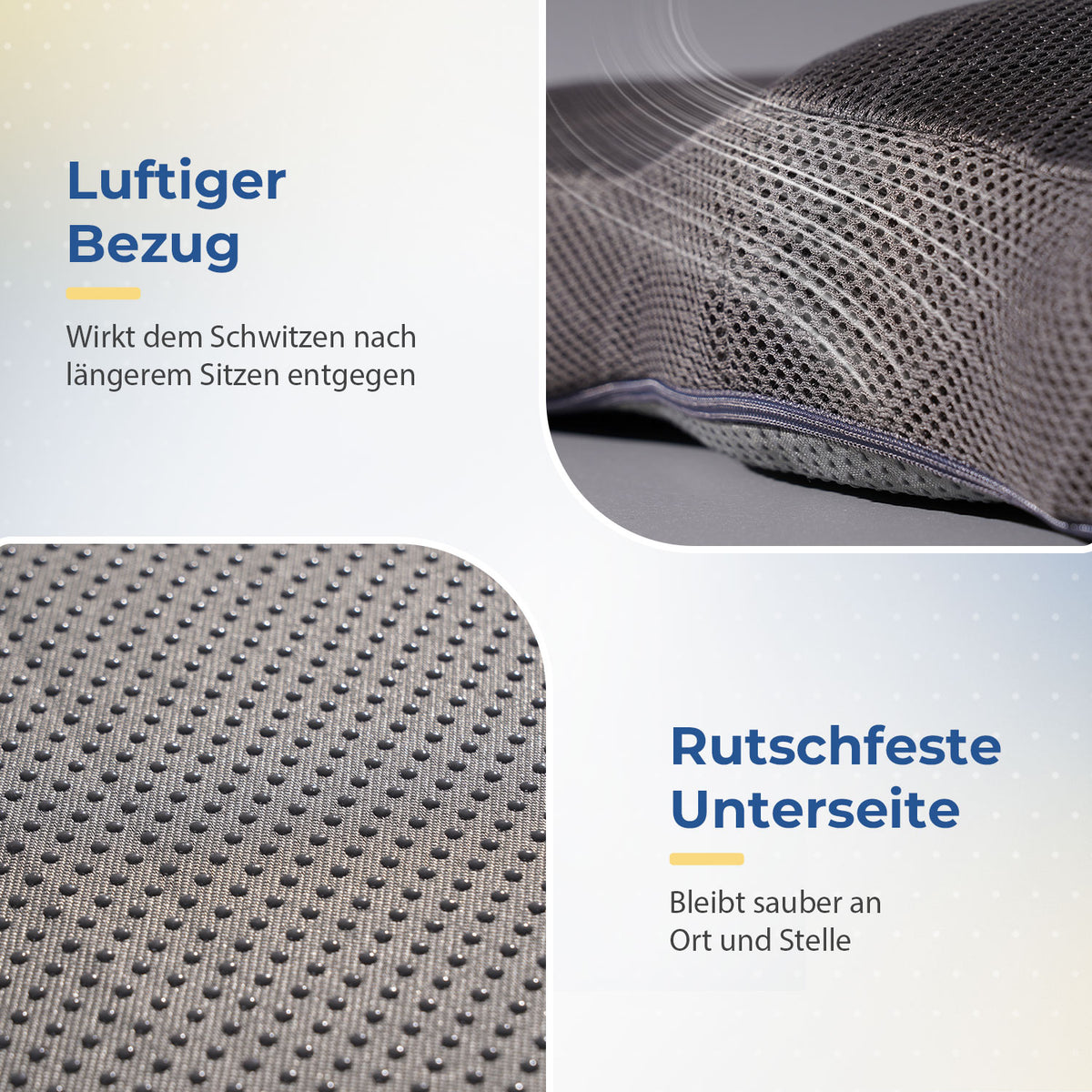 Orthopädisches Sitzkissen - Steißbeinkissen / Keilkissen