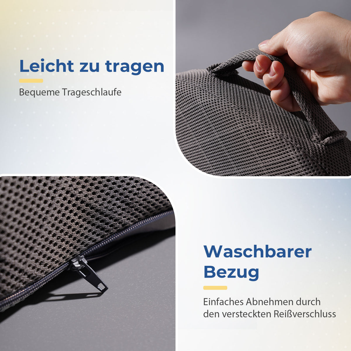 Orthopädisches Sitzkissen - Steißbeinkissen / Keilkissen