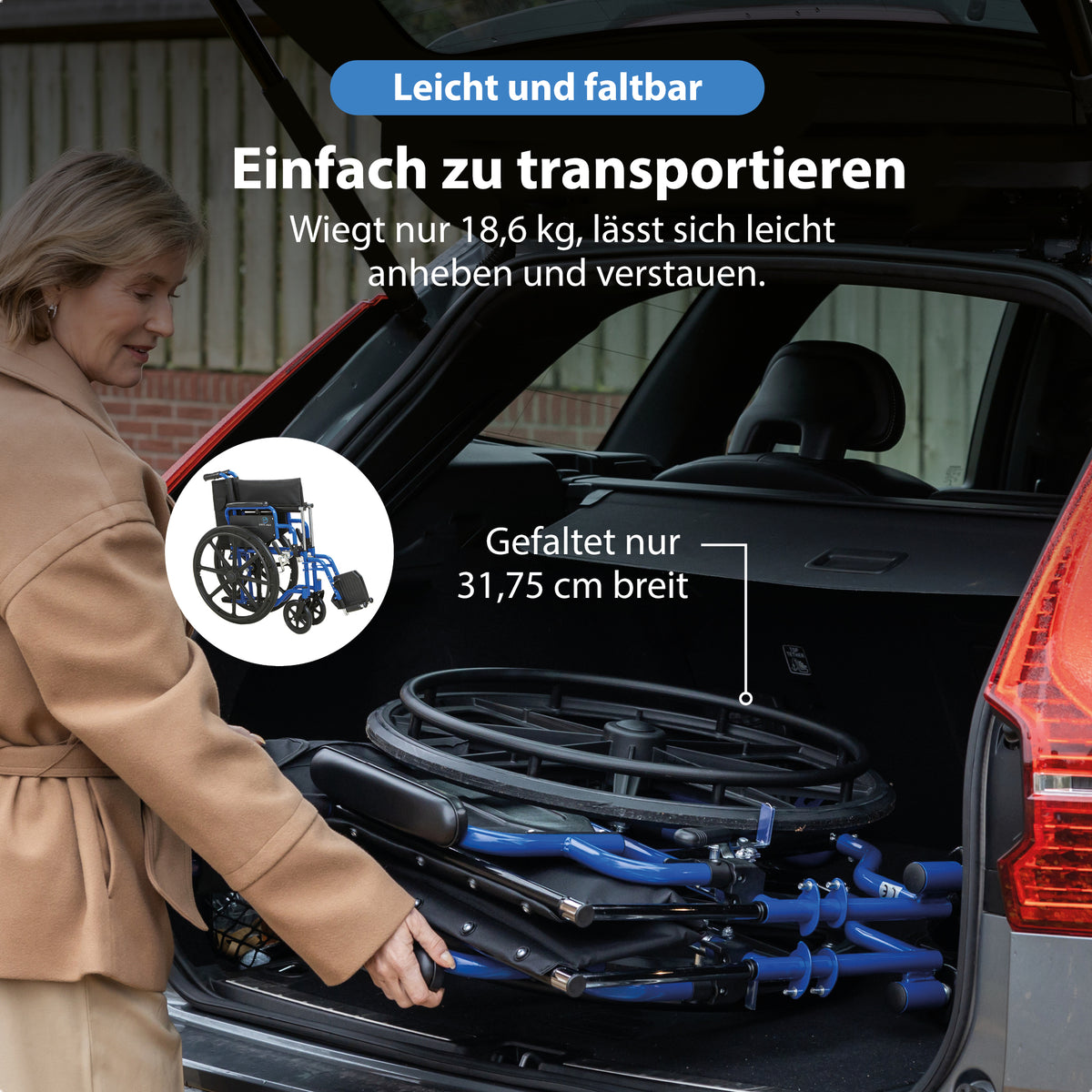 Rollstuhl - leicht und faltbar
