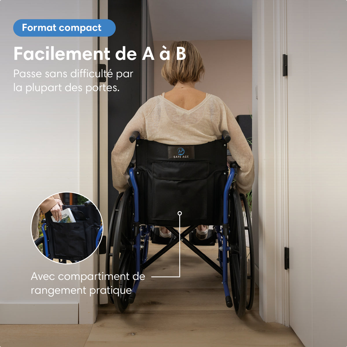Fauteuil roulant - léger et pliable