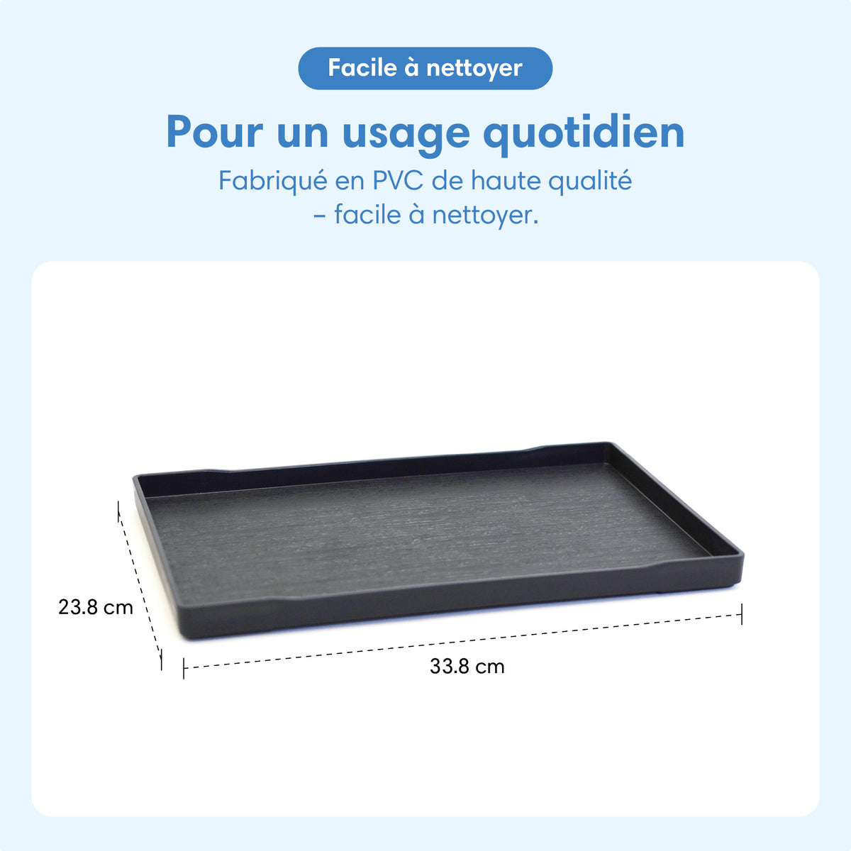 Plateau pour rollator - antidérapant