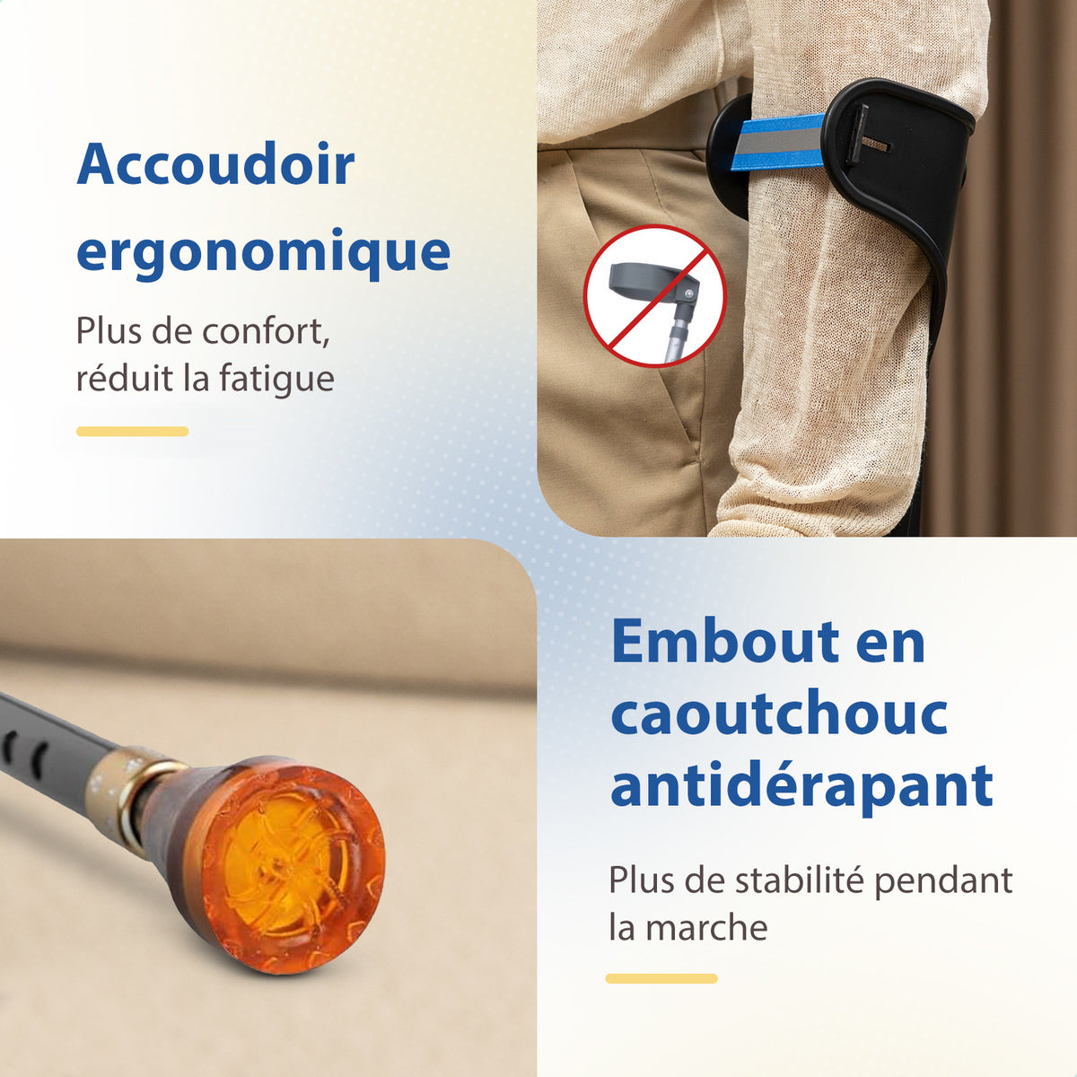 Béquilles pliables