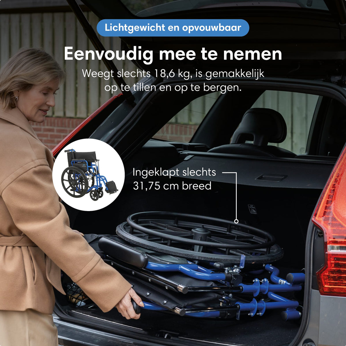 Rolstoel - lichtgewicht en opvouwbaar