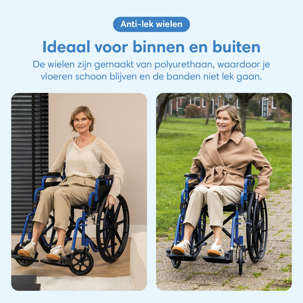 Rolstoel - lichtgewicht en opvouwbaar