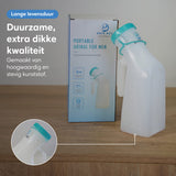 Urinaal voor mannen – met handvat & schroefdop - plasfles
