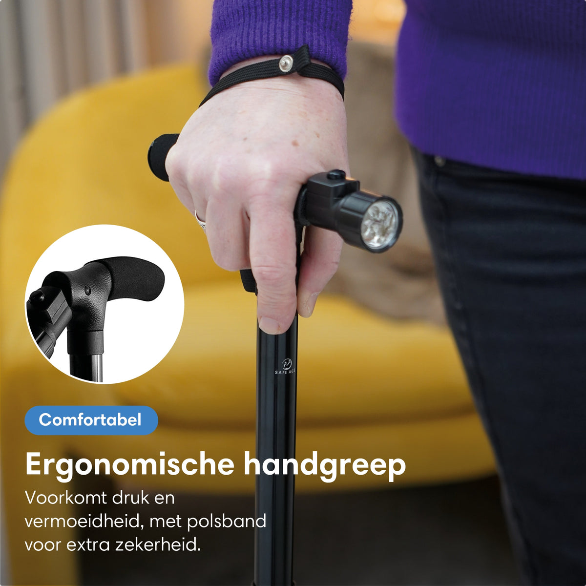 Wandelstok met LED verlichting
