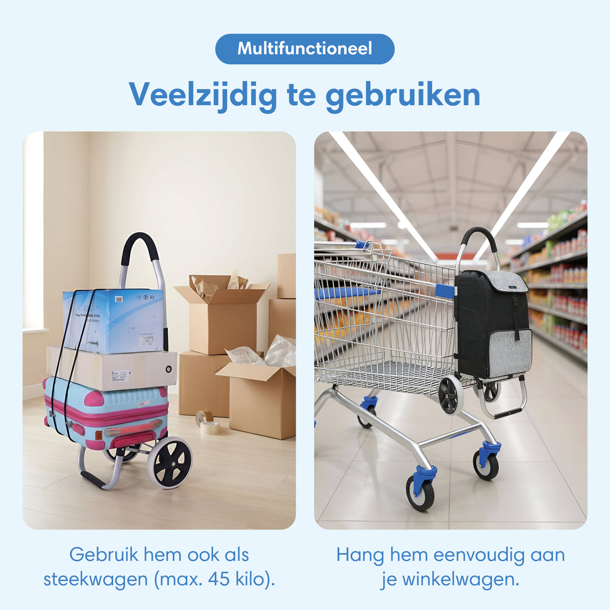 Safe Age boodschappentrolley met koelvak - afbeelding 10
