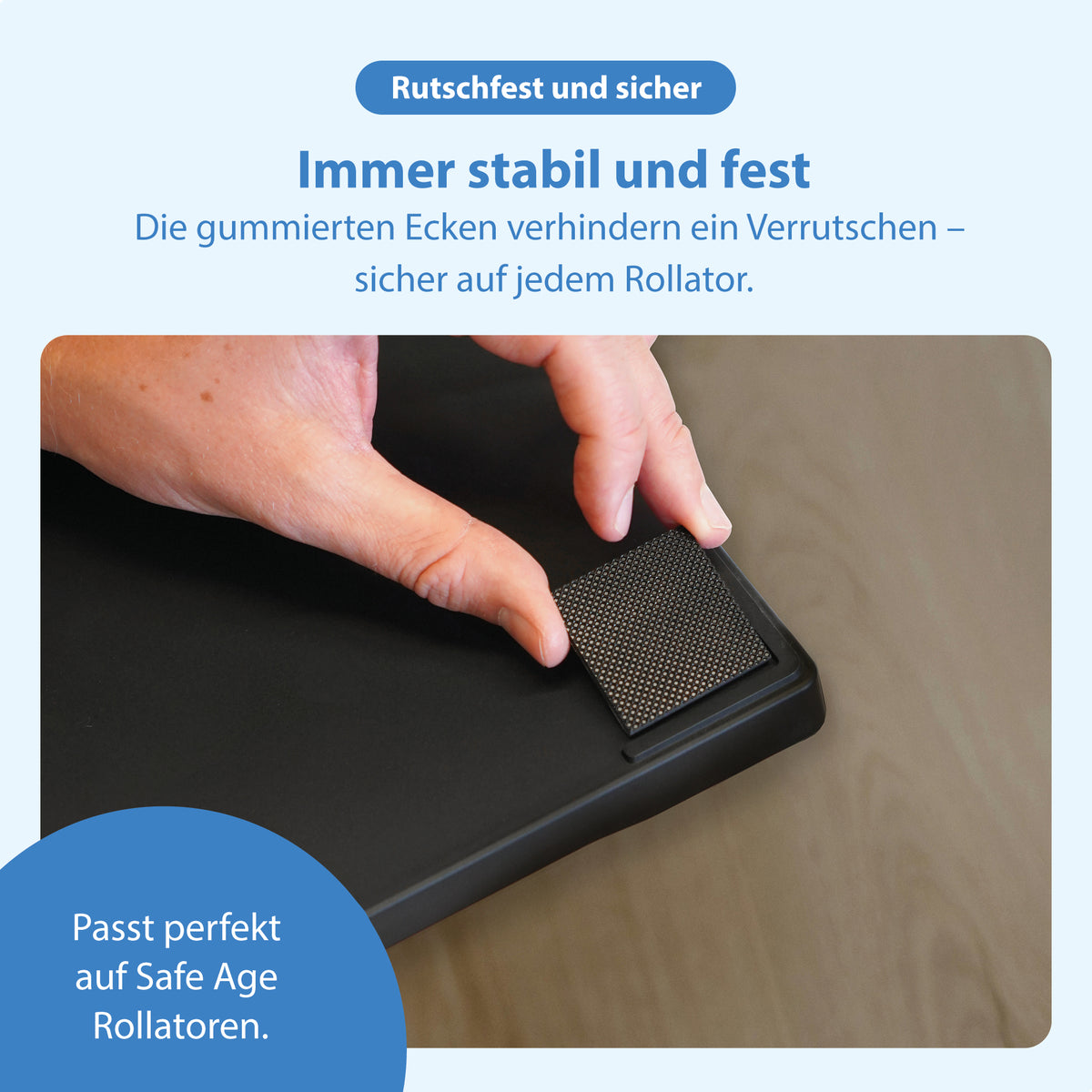 Rollator-Tablett - rutschfest
