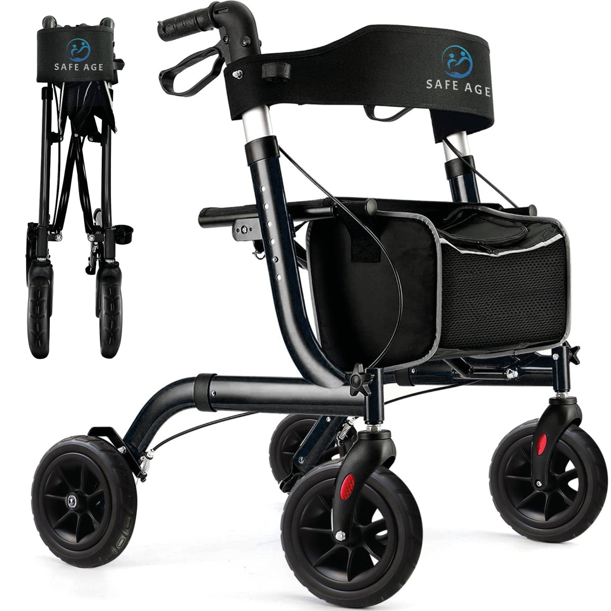 Safe Age lichtgewicht opvouwbare rollator - afbeelding 16