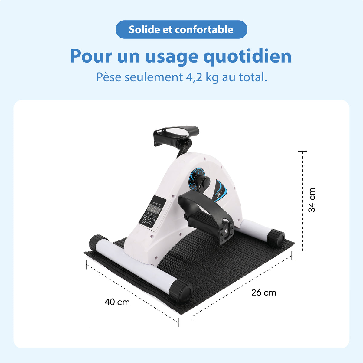 Pédalier d’exercice avec assistance électrique