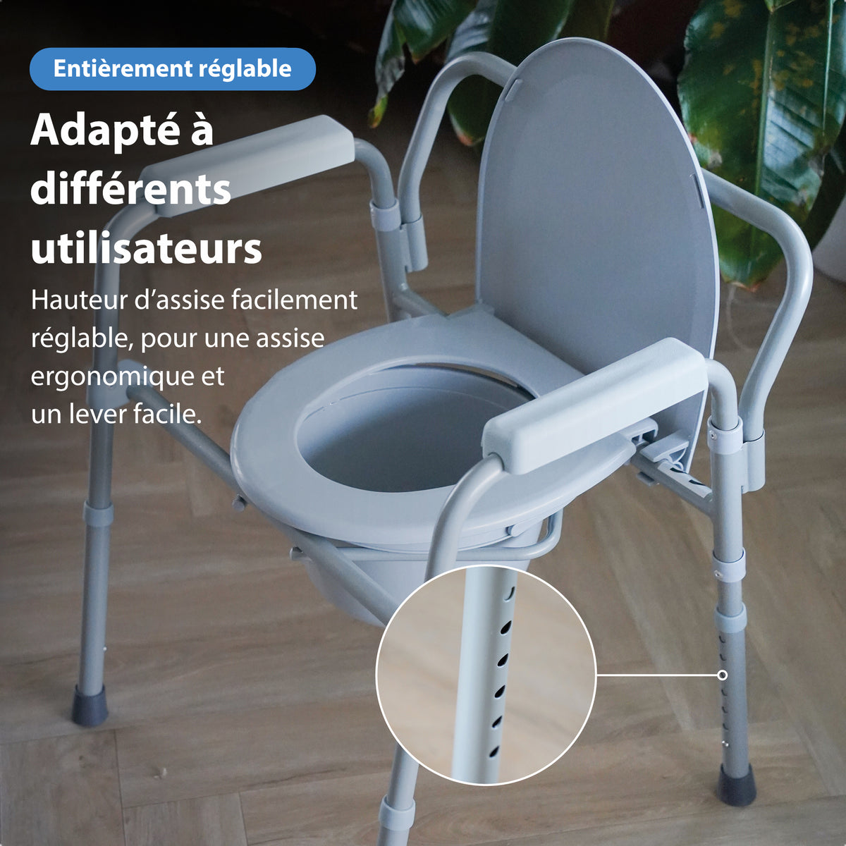 Chaise percée