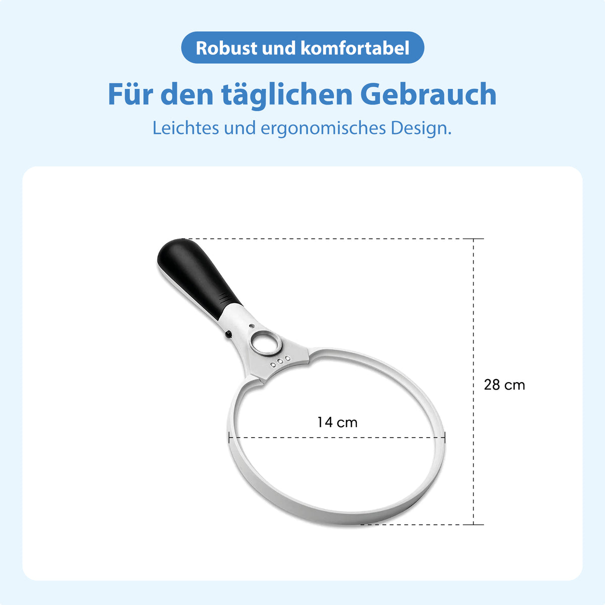Lupe mit Beleuchtung