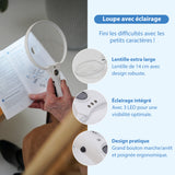 Loupe avec éclairage