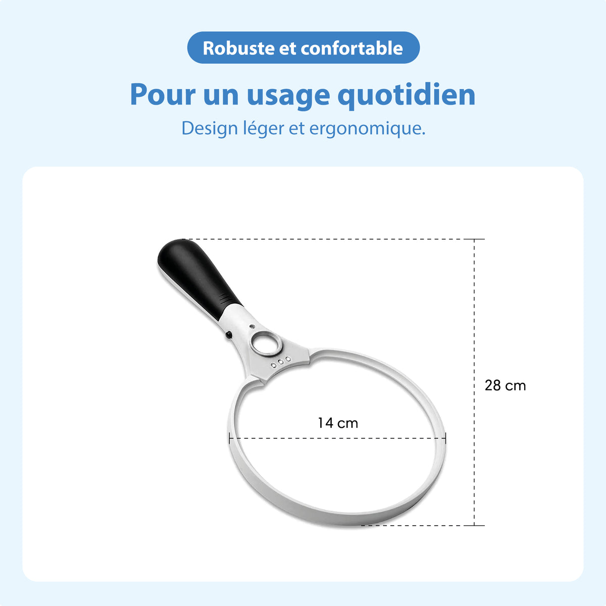 Loupe avec éclairage