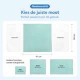 Wasbare incontinentie onderleggers
