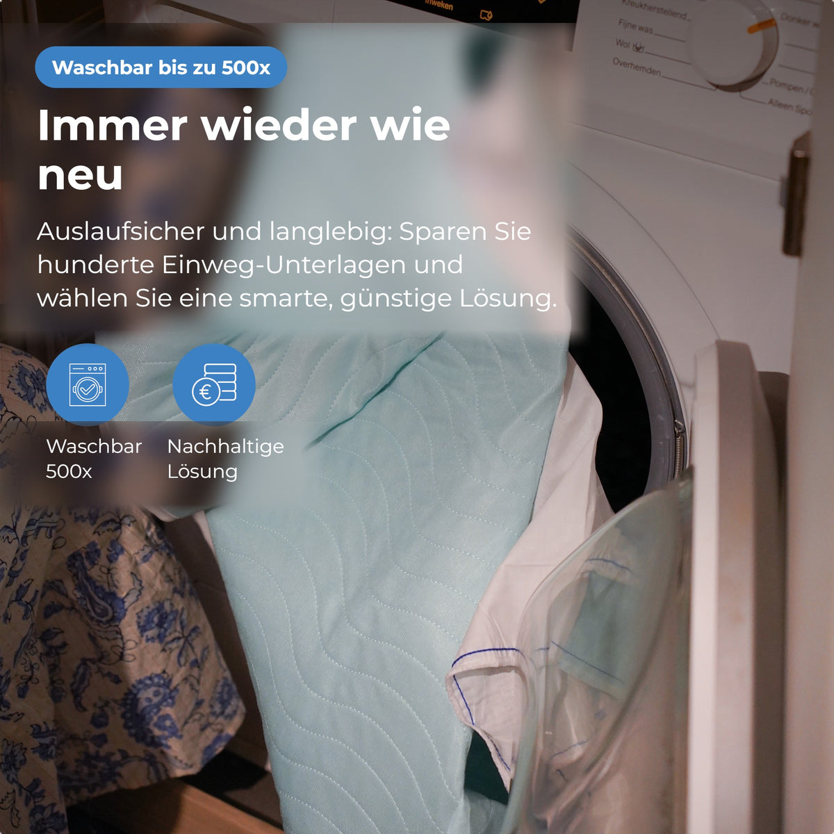 Waschbare Inkontinenzunterlagen