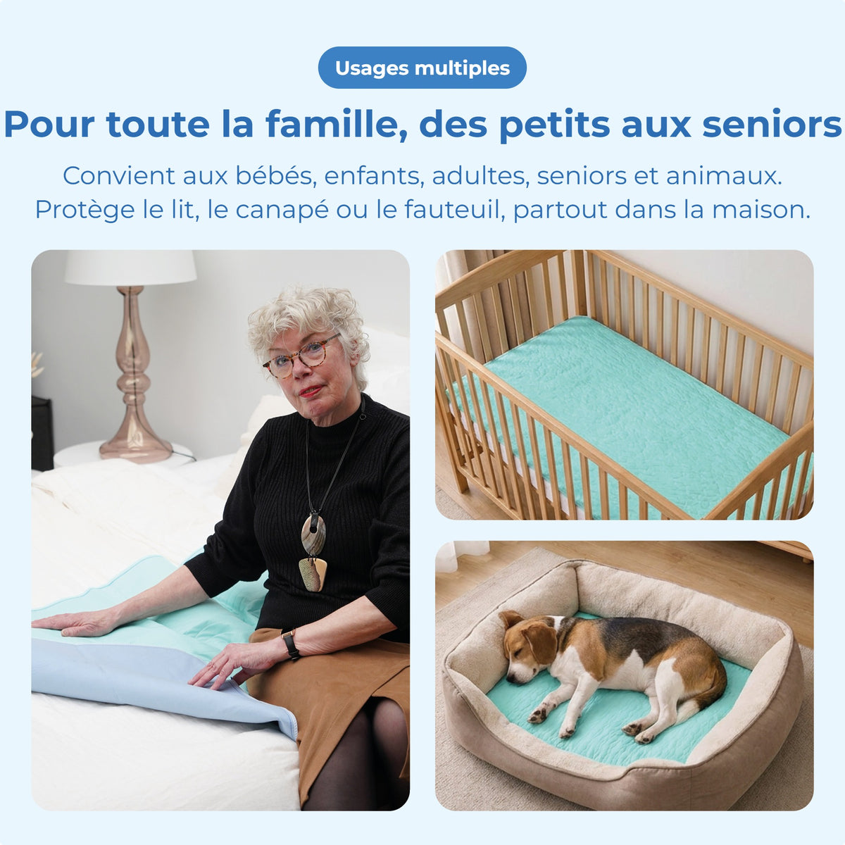 Alèses d’incontinence lavables