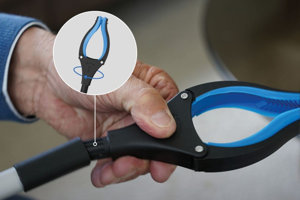 Tête de préhension rotative à 360°