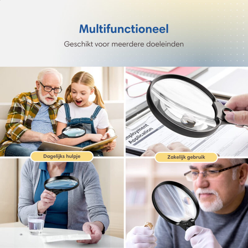 vergrootglas met verlichting