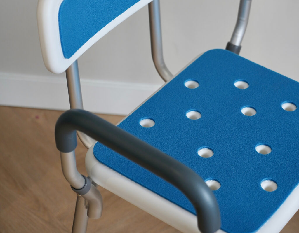 douchestoel zachte zitting